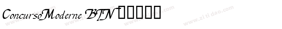 ConcursoModerne BTN字体转换